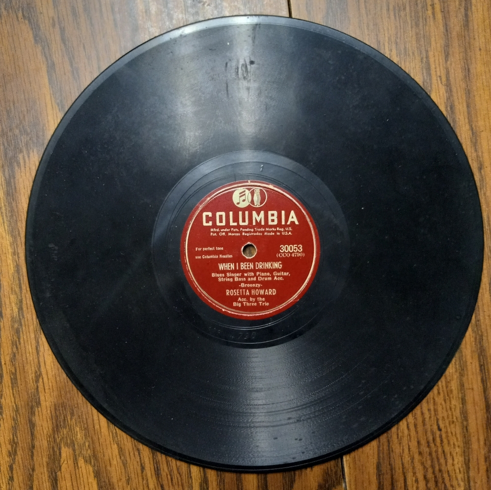Vintage Rosetta Howard 78 RPM Blues Record.